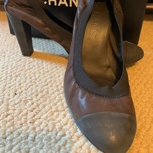 Chanel Cap Toe Pumps Size 38.5